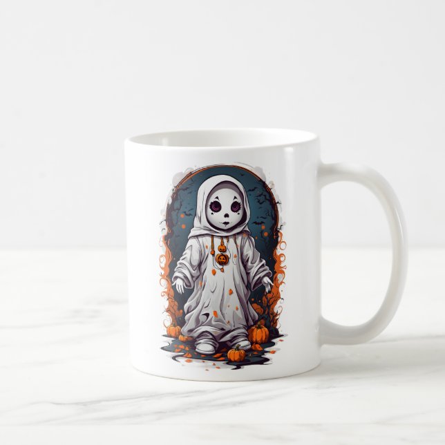Caneca De Café Boneca Assustadora de Halloween (Direita)