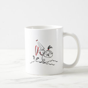 Caneca De Café Boneca de Kitesurfing