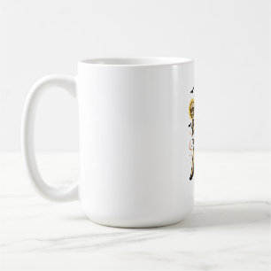 Caneca De Café Boneca Pin-Up Assombrada - Halloween Cute Assustad