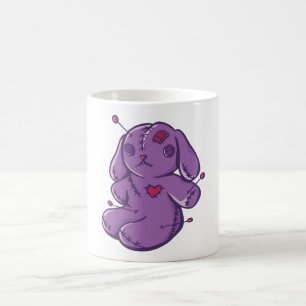 Caneca De Café Boneca Vodu - Coelho de Halloween
