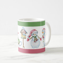 Caneca De Café Boneco de Neve de Natal