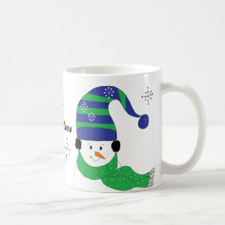 Caneca De Café Boneco de Neve Deixe Nevar