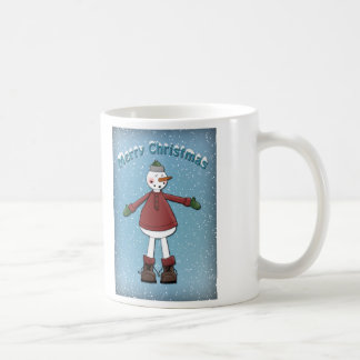 Caneca De Café Boneco de neve - design do Natal