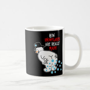 Caneca De Café Boneco de Neve Engraçado Como os Flocos de Neve Sã