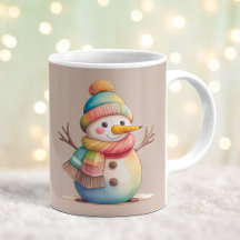 Boneco de Neve Fofo Deixe a Neve Cair
