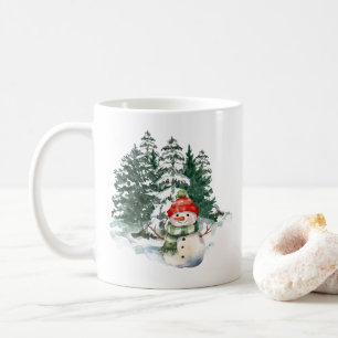 Caneca De Café Boneco de Neve Nevado