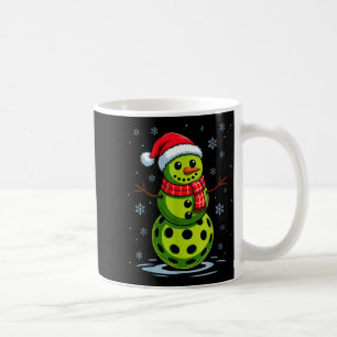 Caneca De Café Boneco de neve - pickleball engraçado natal pickle