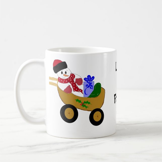 Caneca De Café Boneco de Neve Rolando (Esquerda)