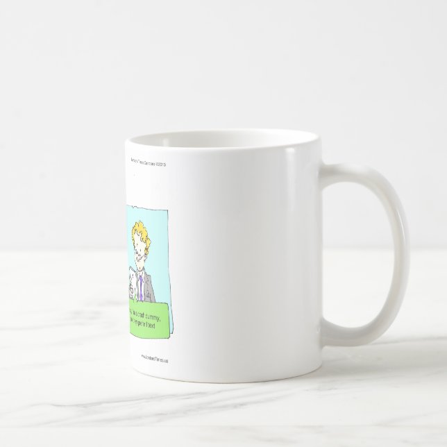 Caneca De Café Boneco de Teste de Colisão Engraçado (Direita)