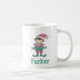 Caneca De Café Bonita Coffee Personalizada De Natal Elf