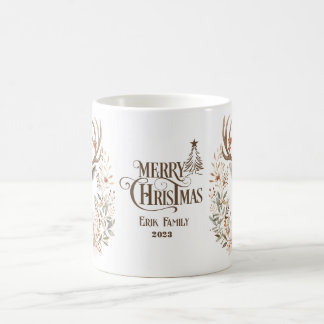 Caneca De Café Bonita "Cozy Scandinavian Christmas Reindee"