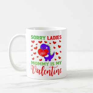 Caneca De Café Bonita Dino Desculpe Senhoras Mamãe é o meu dia do
