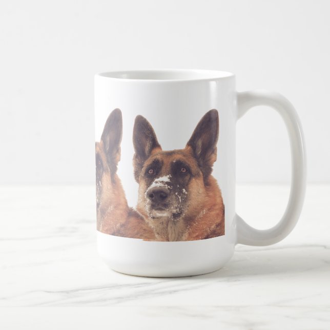 Caneca de café bonita do german shepherd (Direita)