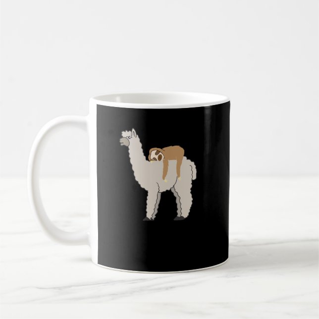 Caneca De Café Bonita e Engraçada Sonolência, Llama (Esquerda)