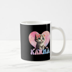 Caneca De Café Bonita Engraçada Gato Povoado Formas Cardíacas Hom