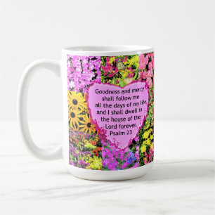 CANECA DE CAFÉ BONITA FLORAL PSALM 23 DESIGN