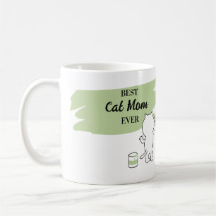 Caneca De Café Bonita Gato Mãe Alguma Vez Mulher Café Mug