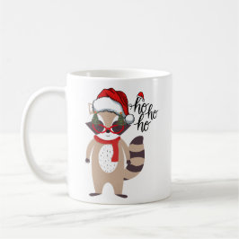 Caneca De Café Bonita guaxinim de Natal Gift Feriado Bonito Engra