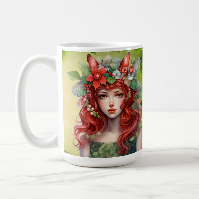 Caneca De Café Bonita Lady Mug de Natal (Esquerda)