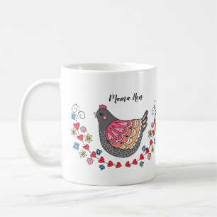 Caneca De Café Bonita Mama Hen Mãe Chicken Dia de as mães Prese
