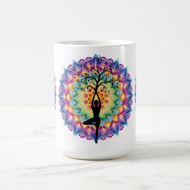 Caneca De Café Bonita Mandala Yogo e Meditação Mug (Centro)