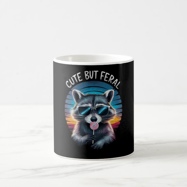 Caneca De Café Bonita, Mas Funny Raccoon (Centro)