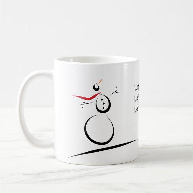 Caneca De Café BONITA NEVE "Deixe-a nevar" (Esquerda)