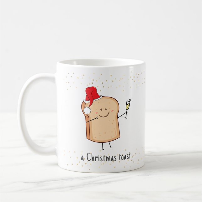 Caneca De Café Bonita peça festiva de Natal torrado (Esquerda)