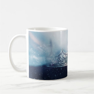 Caneca De Café Bonita rainha e coroa-rei