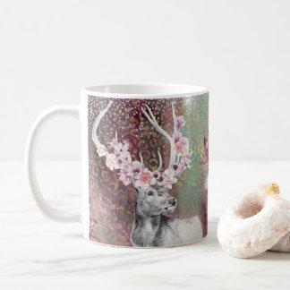 Caneca De Café Bonita Reindeer Elk Buck Bull Café Mug, Taça