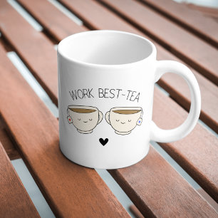 Caneca De Café Bonita Trendy Engraçada Melhor Café Chá Mug