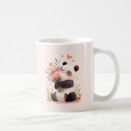 Caneca De Café Bonita Watercolor Panda Love Dia de as mães Gift