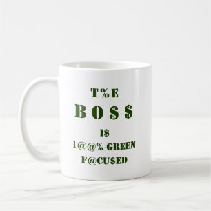Caneca De Café Bonitão de Dólar Engraçado Símbolos de Dinheiro em