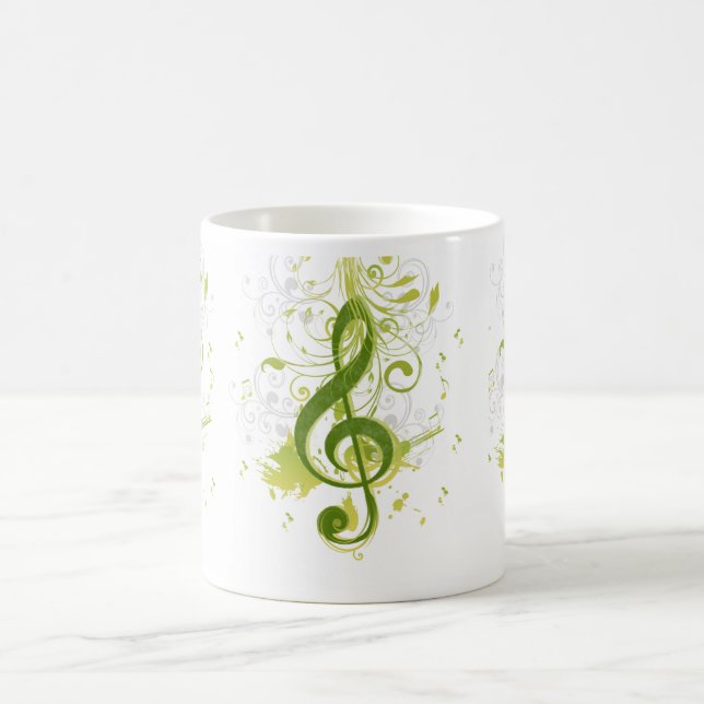 Caneca De Café Bonitas e legal notas musicais com pancada (Centro)