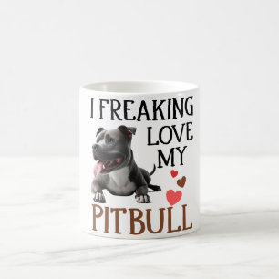 Caneca De Café Bonito Adoro Meu Cachorro Pitbuloso