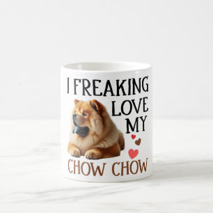 Caneca De Café Bonito Ama Meu Cachorro De Chow
