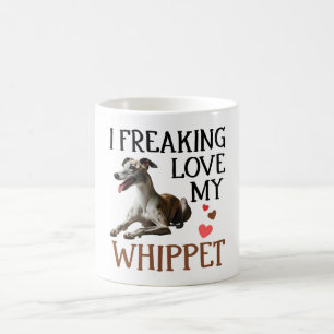 Caneca De Café Bonito Ama Meu Cachorro De Whippet