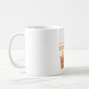 Caneca De Café Bonito Amor Sunshine E Boba Tea