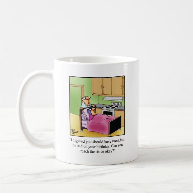 Caneca De Café Bonito Aniversário Humor Mug Gift (Esquerda)