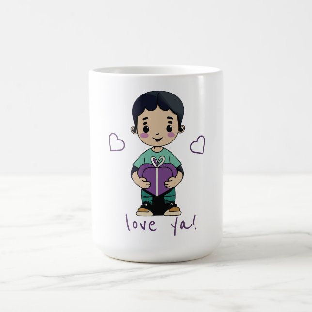 Caneca De Café Bonito Beijo (Centro)