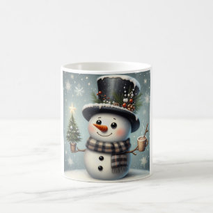 Caneca De Café Bonito boneco de Natal/Neve de inverno