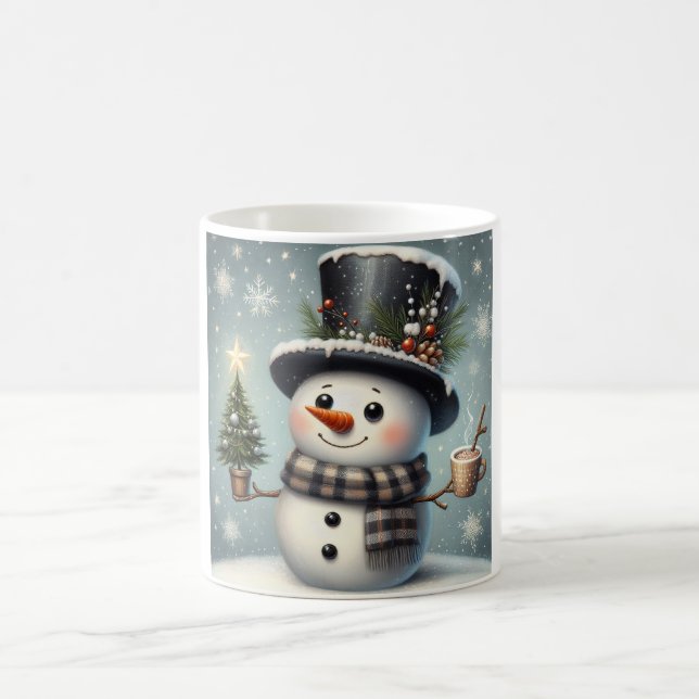 Caneca De Café Bonito boneco de Natal/Neve de inverno (Centro)
