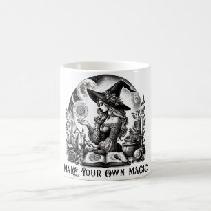 Caneca De Café Bonito Bruxa Apothecary faz sua própria magia