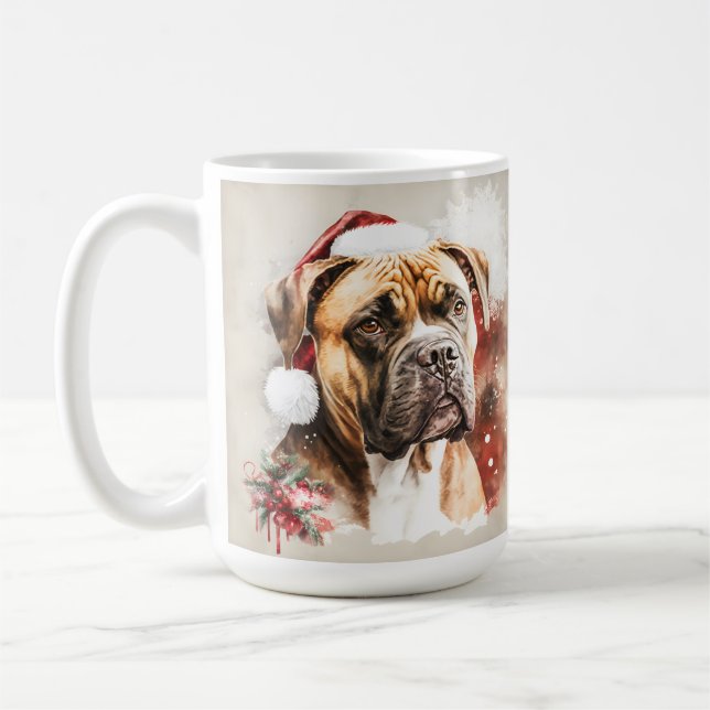CANECA DE CAFÉ BONITO CACHORRO DE NATAL DE ÁGUA BONITA (Esquerda)