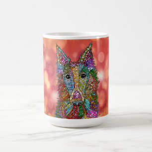 Caneca De Café Bonito Cachorro Silken Windhound