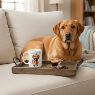 Caneca De Café Bonito Café BROWNS com meu labrador.
