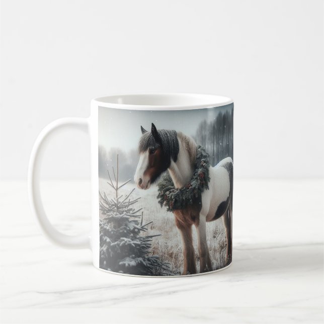 Caneca De Café Bonito Cavalo Marrom Equestre Amor (Esquerda)