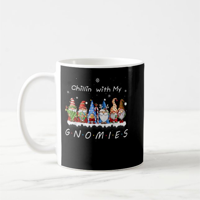 Caneca De Café Bonito Chillin Com Meus Gnomies Engraçados Natal G (Esquerda)