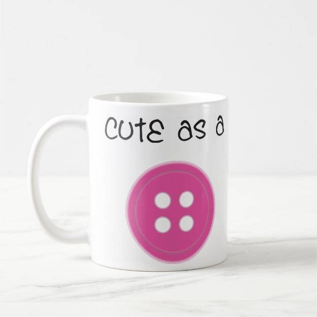 Caneca De Café Bonito como um botão - menina (Esquerda)