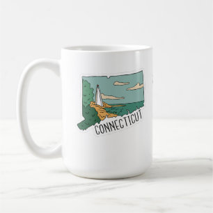 CANECA DE CAFÉ BONITO CONJUNTO DE POSTAIS DE LANDSCAPE DOS ESTADO